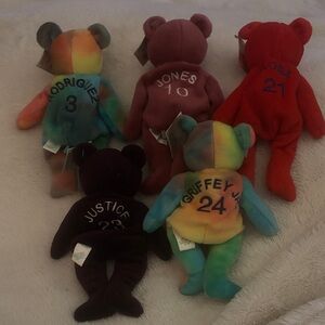 MLB Baseball Bears Salvino’s Bamm Beano’s 1998 Vintage Set of 5 Collection NWT